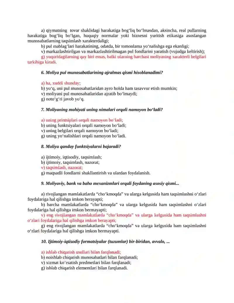 1-mavzu. Moliyaning mohiyati va funksiyalari 2