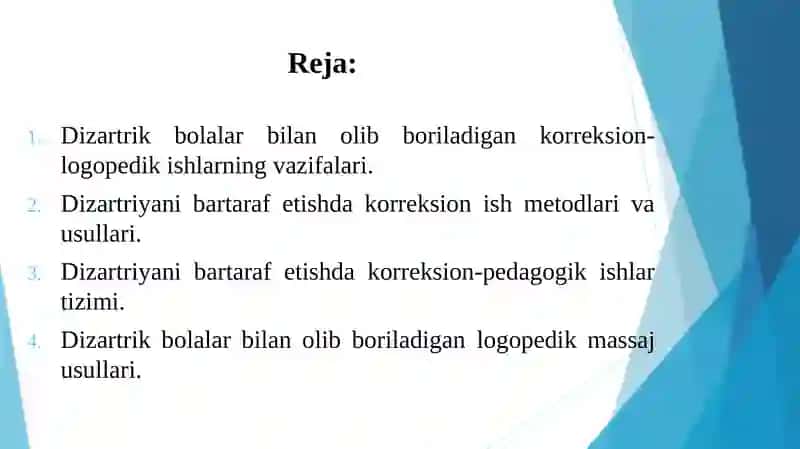 Dizartriyani Bartaraf Etishda Korreksion-Pedagogik Ishlar Tizimi 2