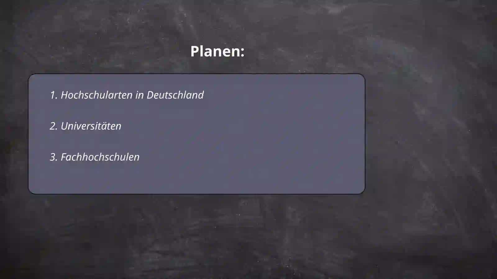 Hochschularten in Deutschland 2
