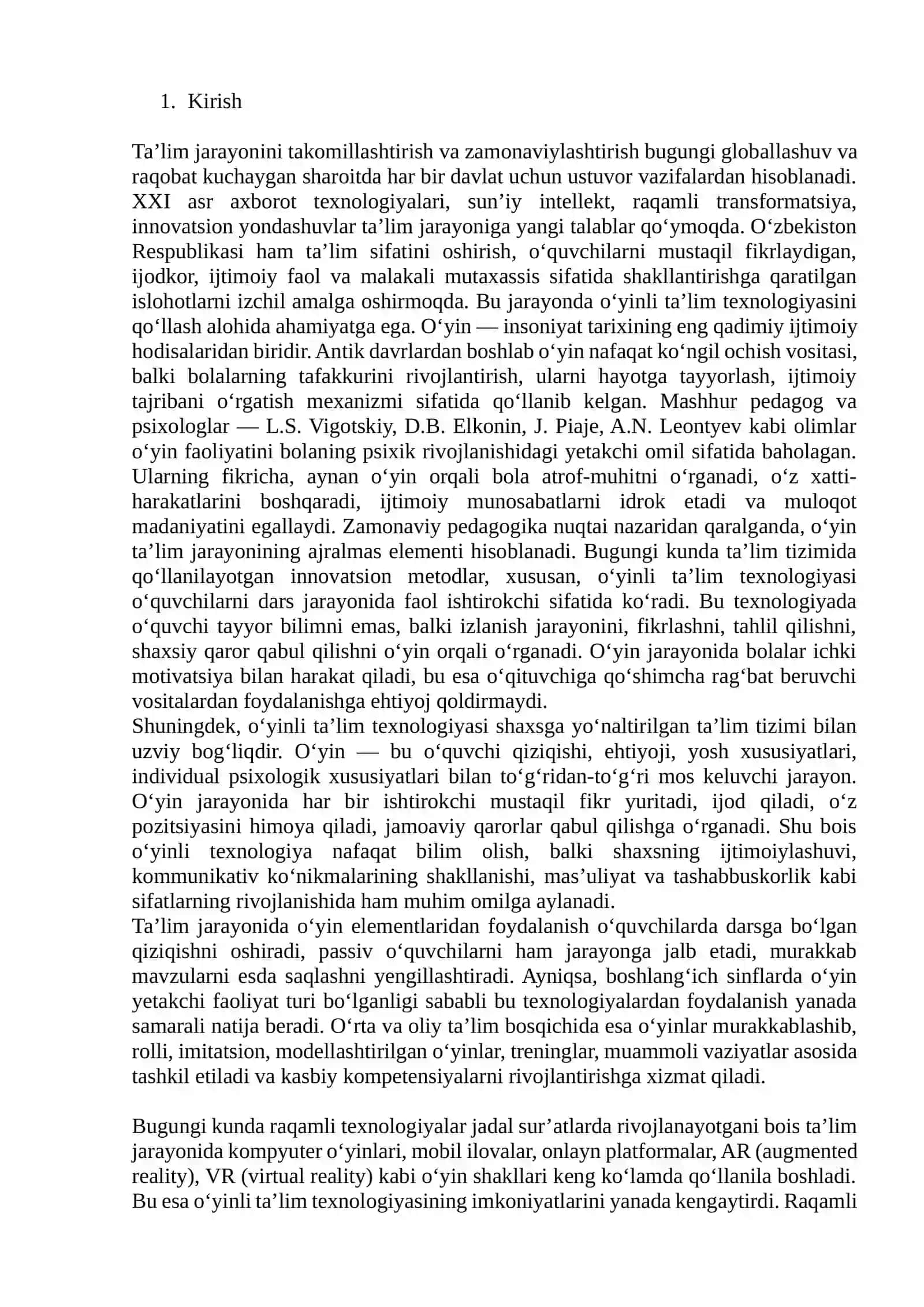O’yinli ta’lim texnologiyasi 2