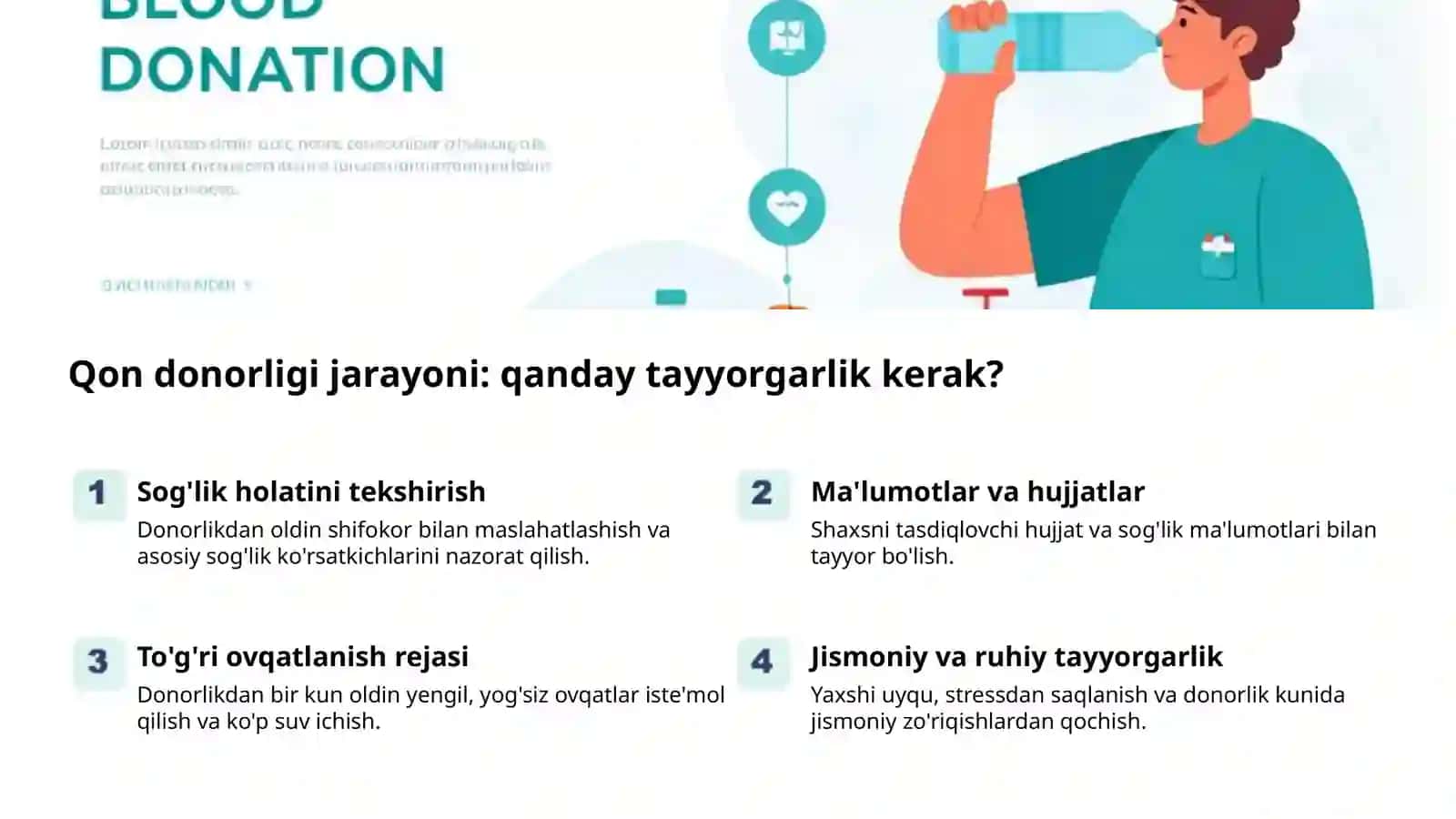 Qon donor topish va qon banki platformasi 2