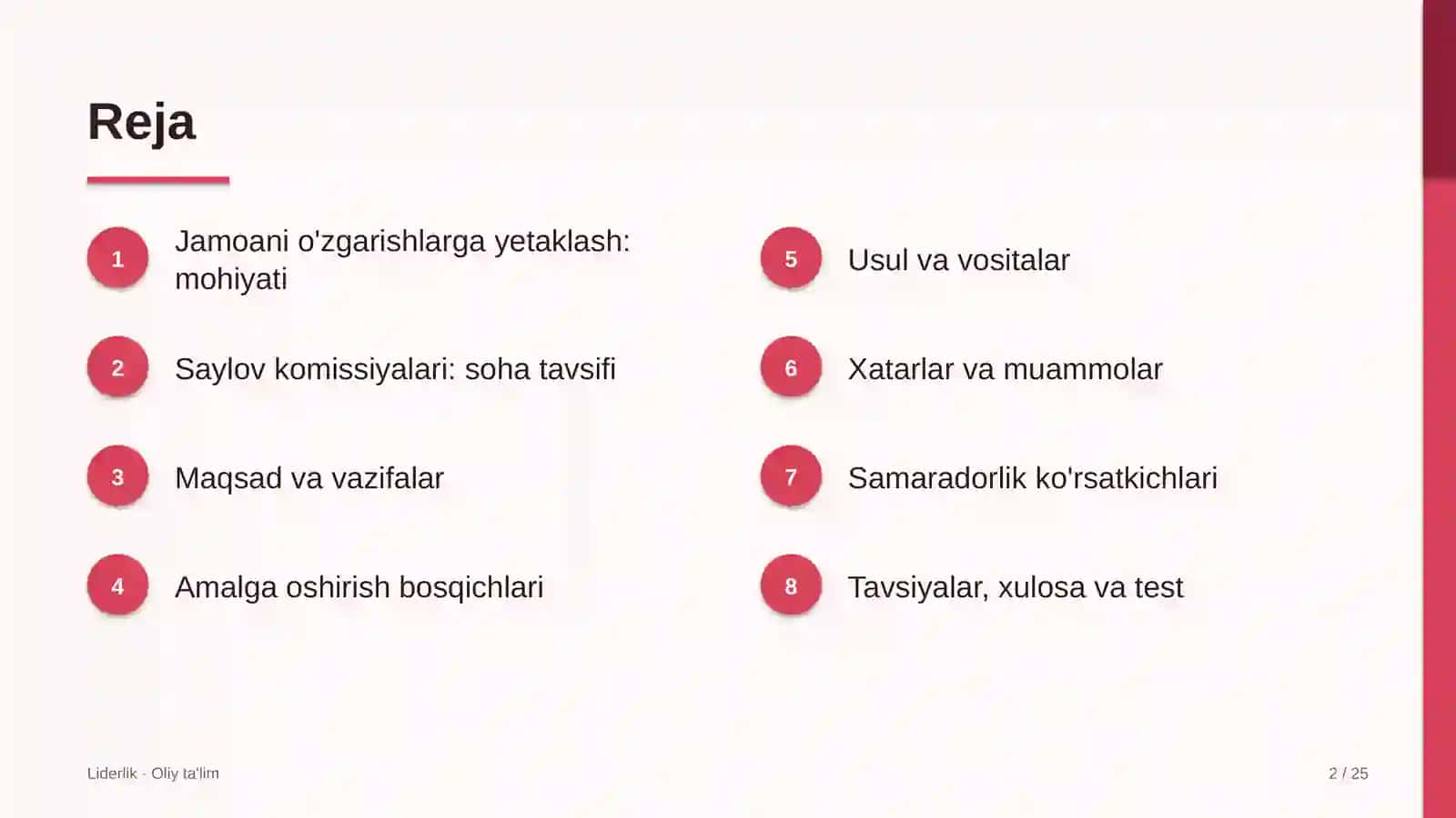 saylov komissiyalarida jamoani o'zgarishlarga yetaklash 1936 2