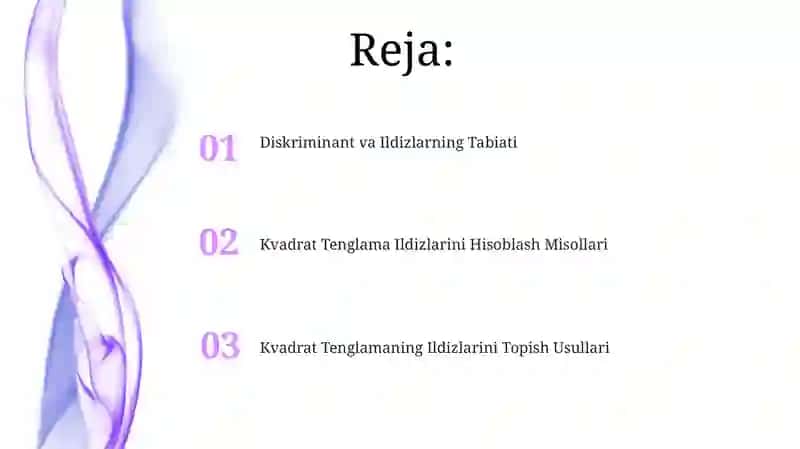 Kvadrat Tenglamaning Ildizlarini Topish Usullari 2