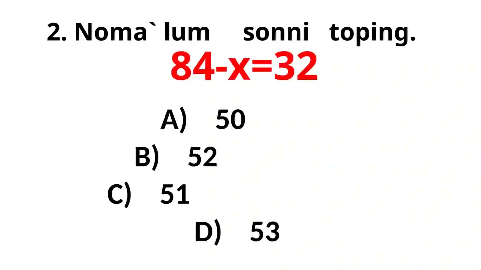 Matematikaga oid masalalar 2