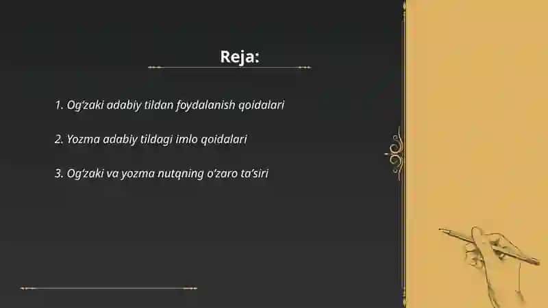 Ogʻzaki adabiy tildan foydalanish qoidalari 2