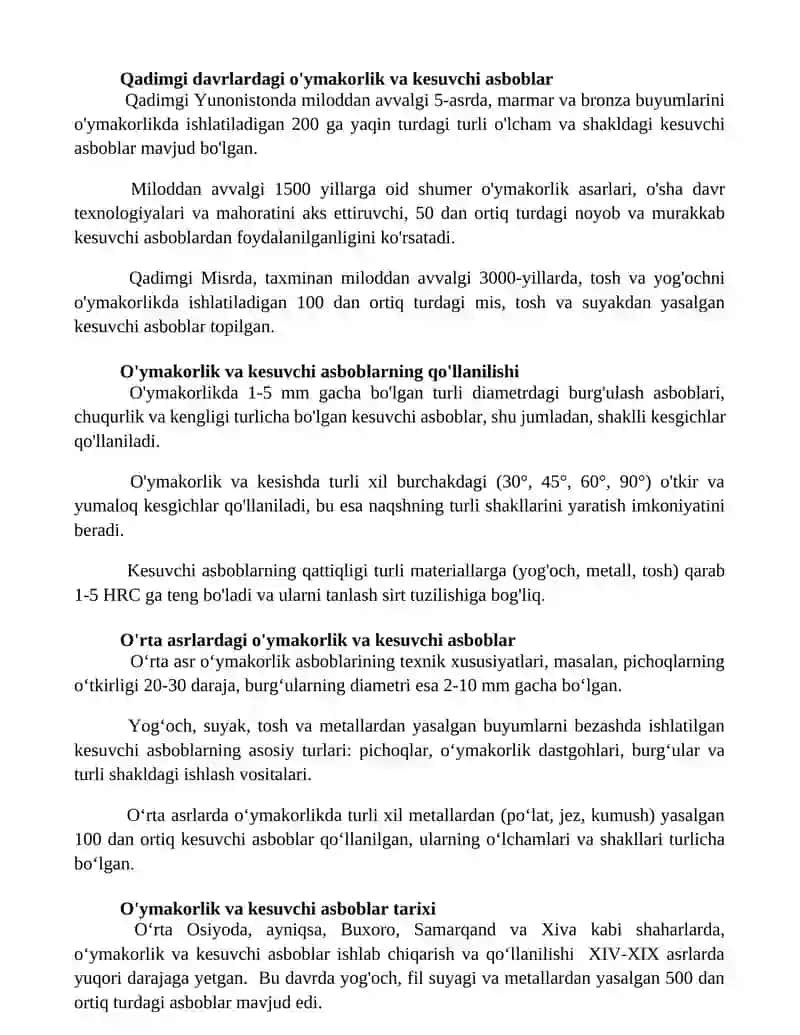 Rezba ochovchi kesuvchi asboblar 2