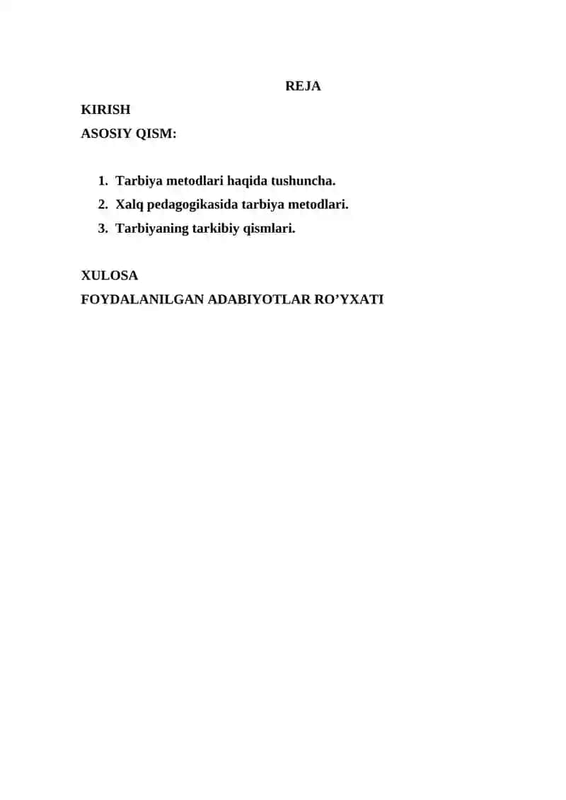 Tarbiya Metodlari 2