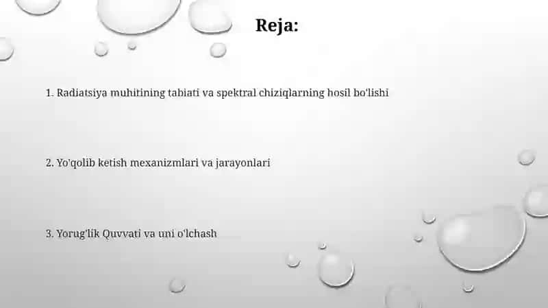 Nurlanish quvvati,uning sónishi 2