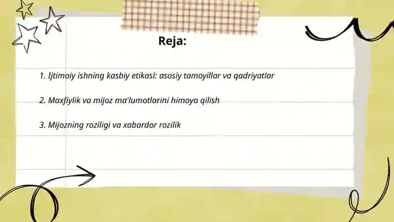 Ijtimoiy ishning kasbiy etikasi 2