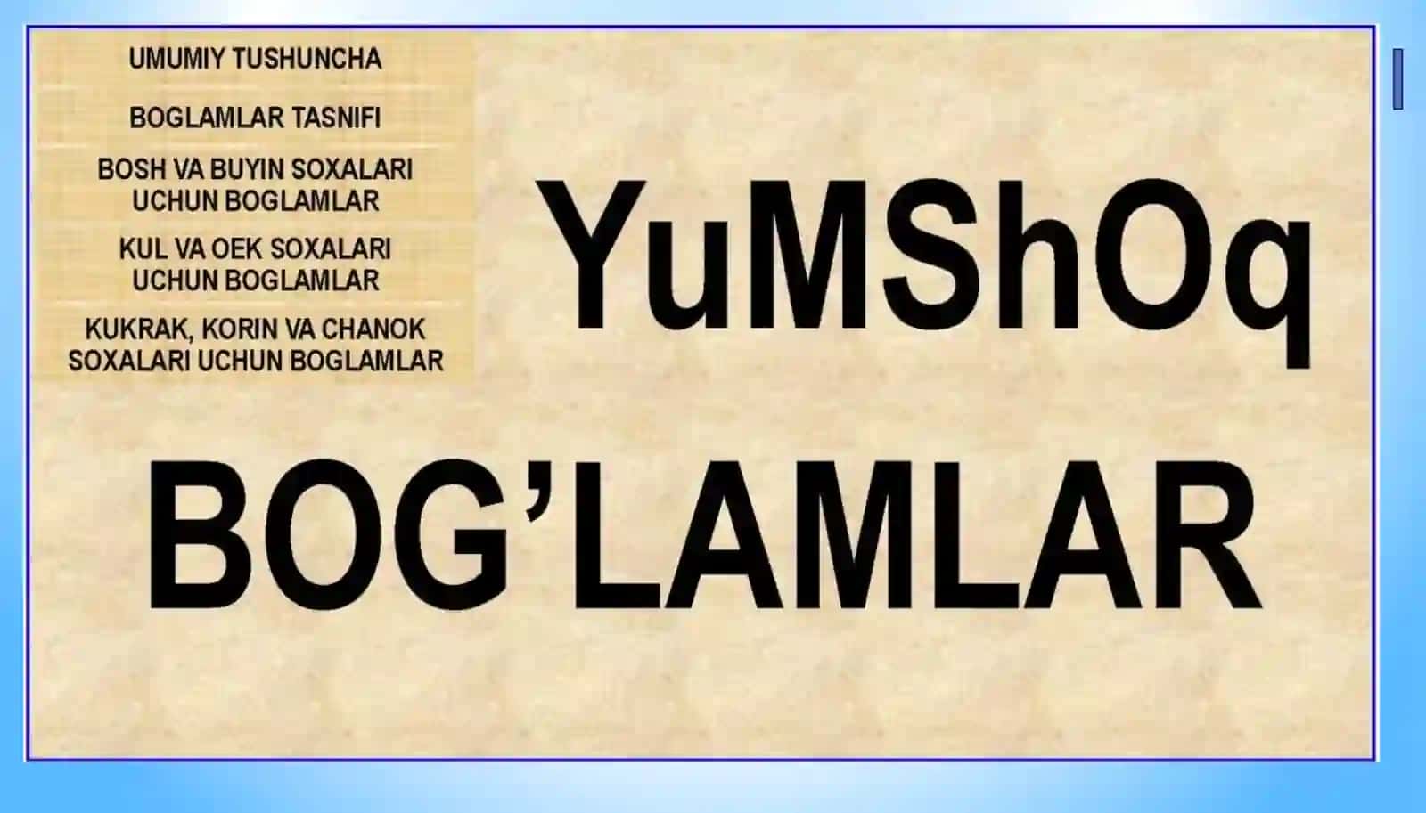 Desmurgiya asoslari 2