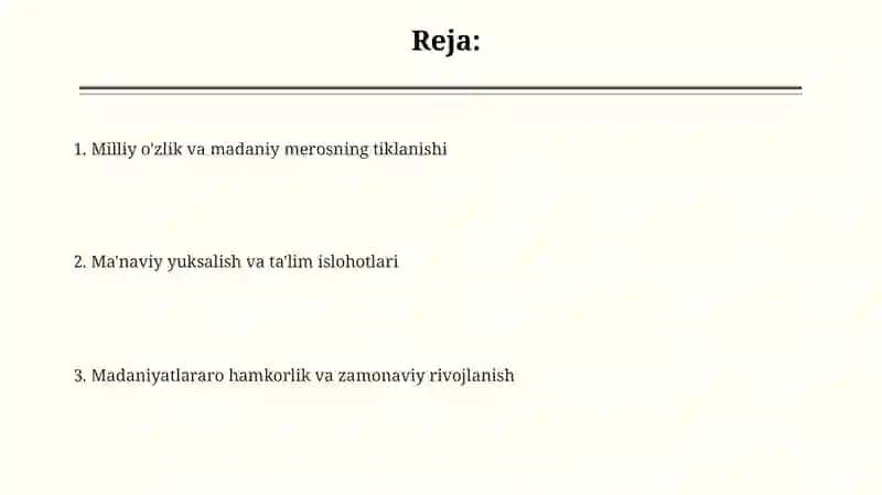 Mustaqillik yillarida O‘zbekistondagi ma’naviy vamadanii 2