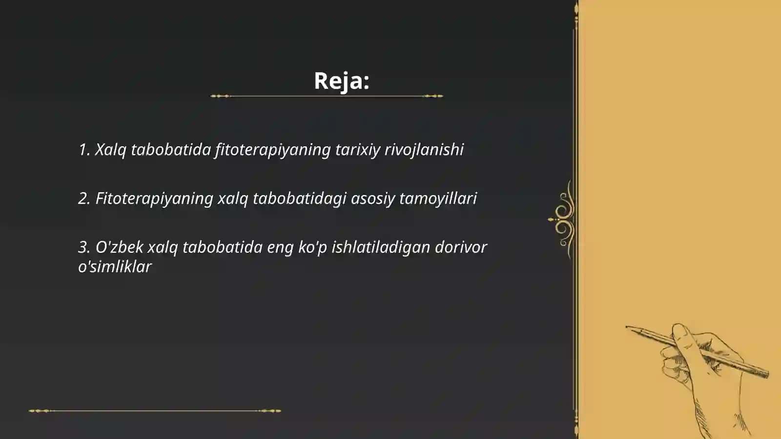 Xalq tabobatida fitoterapiyaning o'rni 2