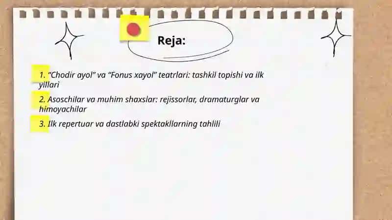 “Chodir ayol” va “Fonus xayol” teatrlari tarixi 2