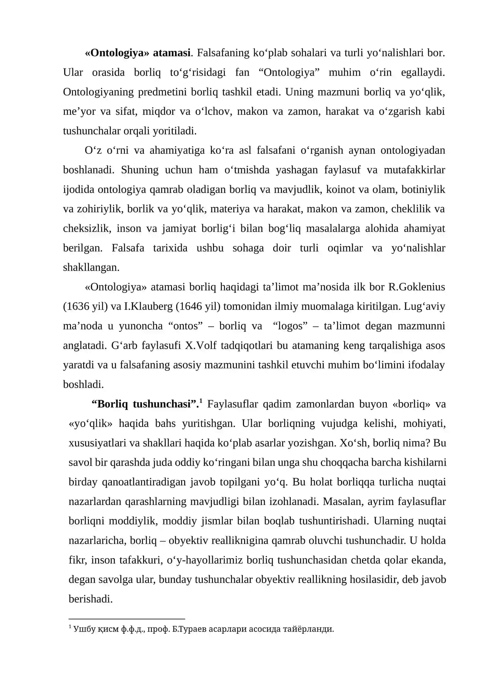Borliq va rivojlanish falsafasi 2