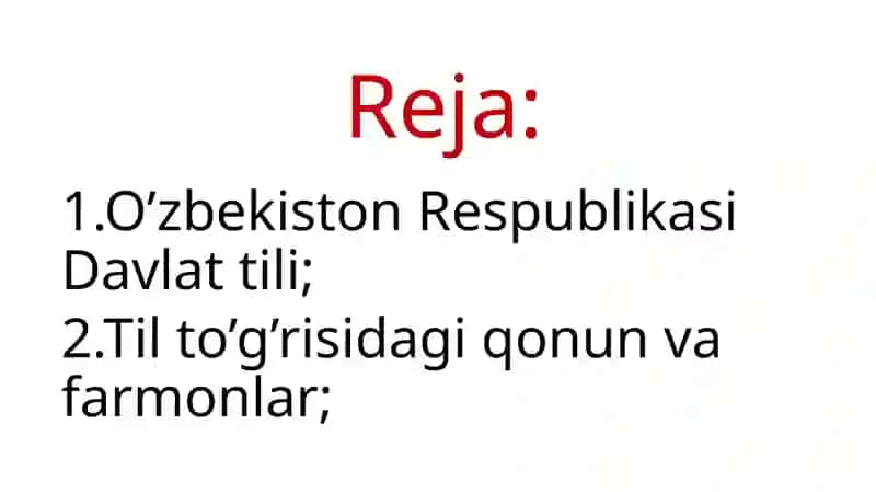 O’zbekiston Respublikasi Davlat tili 2