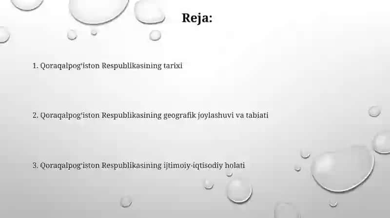 Qoraqalpog’iston Respublikasi 2