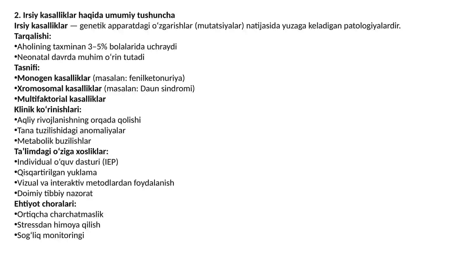 Uzoq muddatli kasal bolalarning o‘ziga xos xususiyatlari va ularni o‘qitish 2