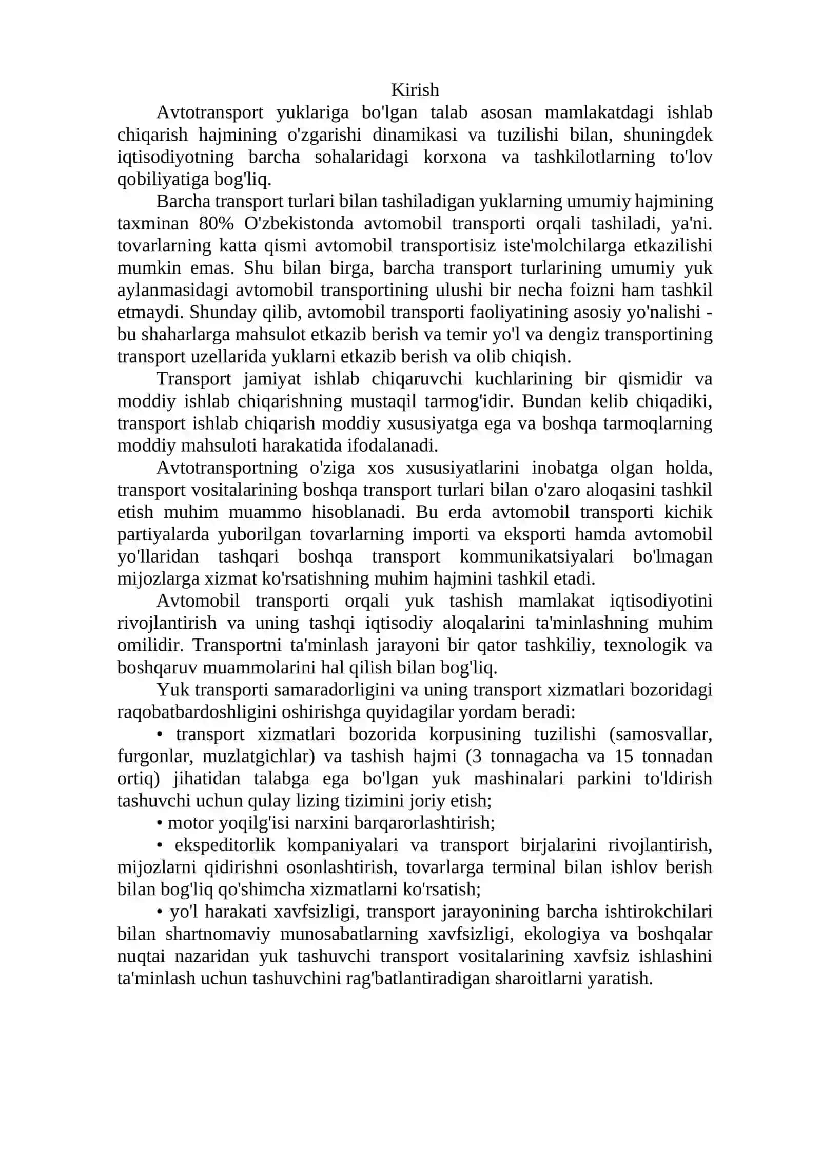 Yuklarni tashish 2