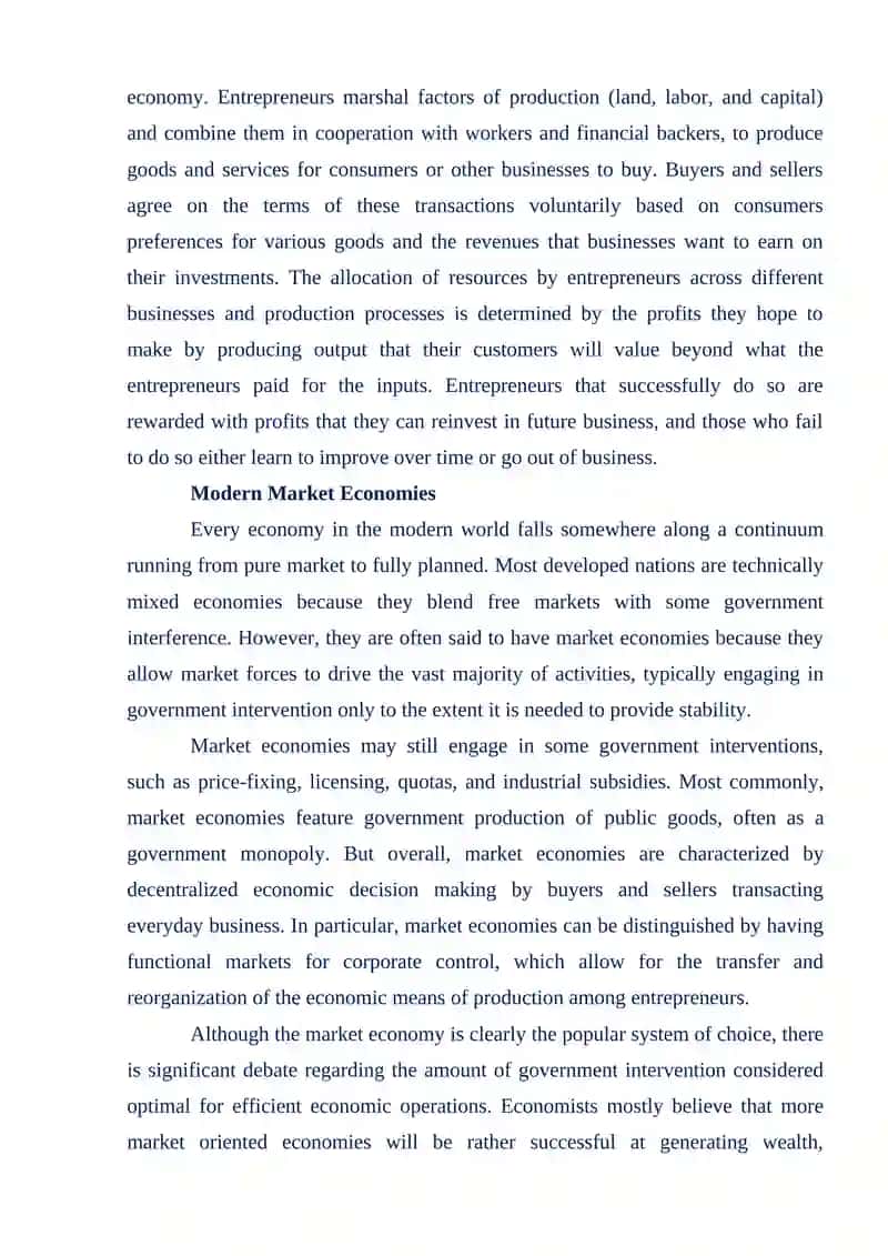 Market Economy 2