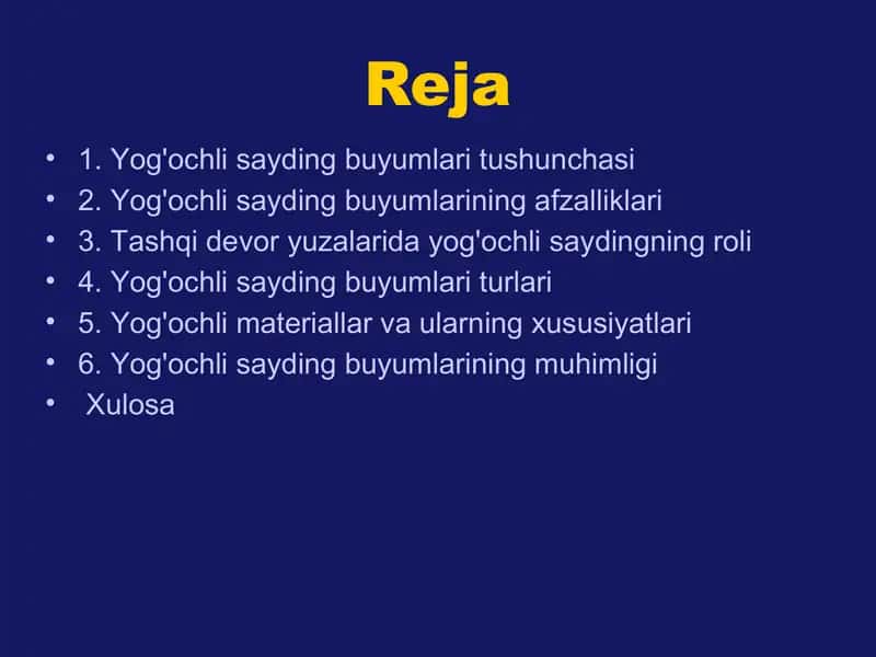Yog'ochli sayding buyumlari 2
