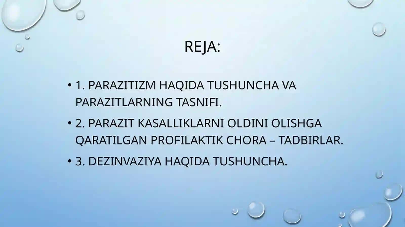 parazitizm haqida 2