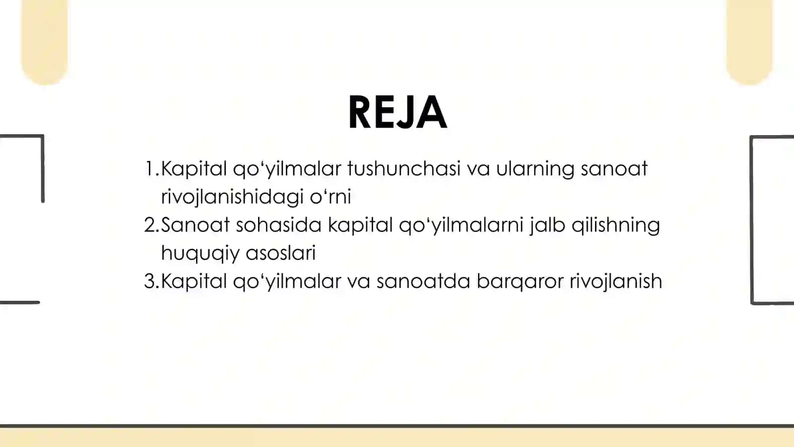 O‘zbekiston sanoatida kapital qo‘yilmalar va ularning asosiy yo‘nalishlari 2