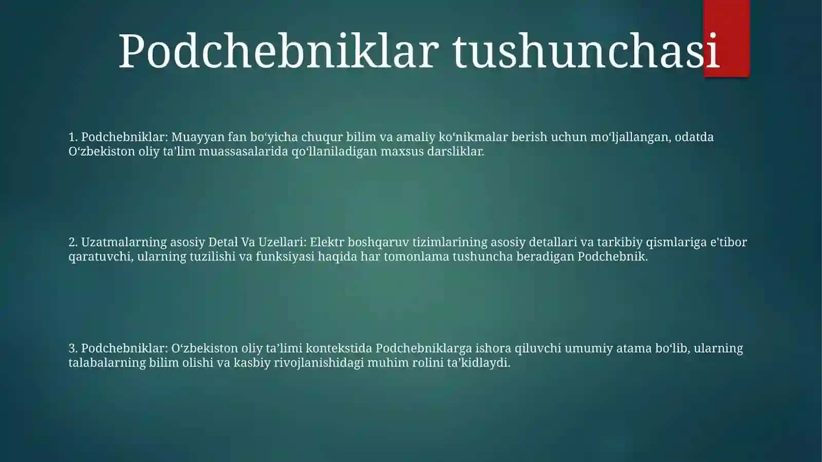 Uzatmalarning Asosiy Detal Va Uzellari 2