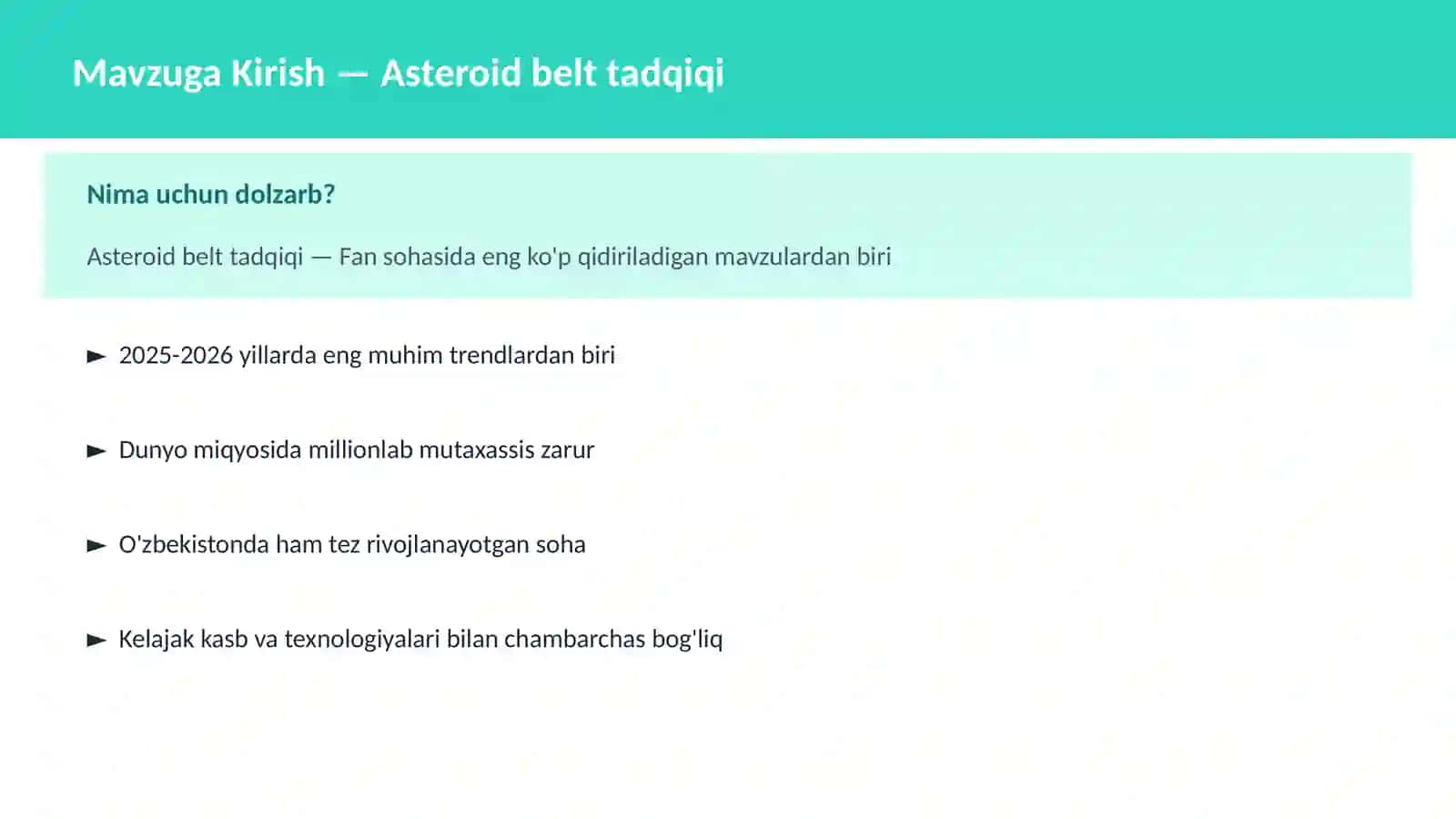 KOSMOSNI TADQIQ 2