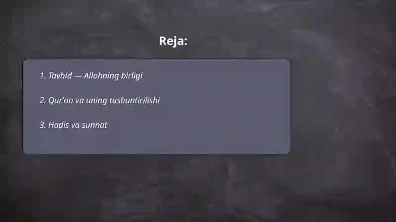 Tavhid — Allohning birligi 2
