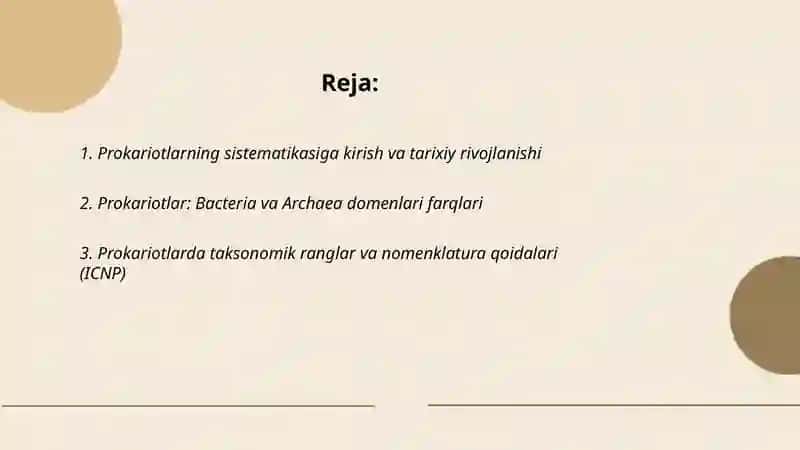 Prokariotlarning sistematikasi 2