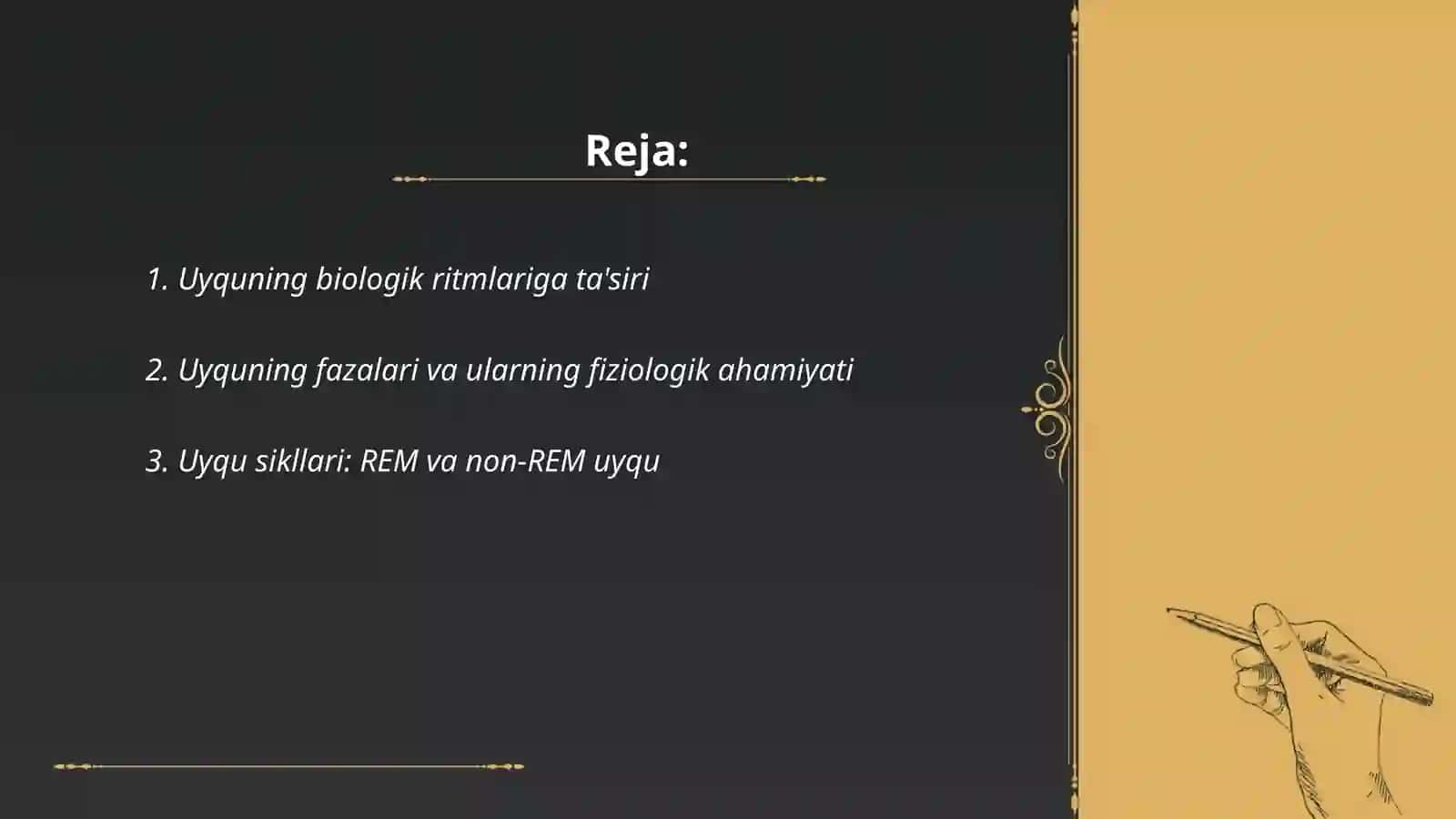 Uyquning fiziologik asoslari 2