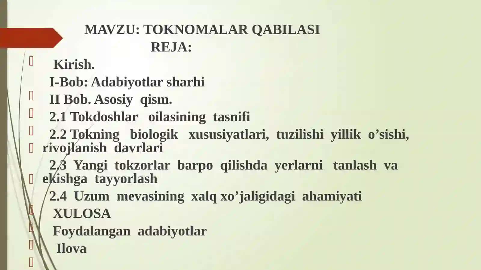 TOKNOMALAR QABILASI 2