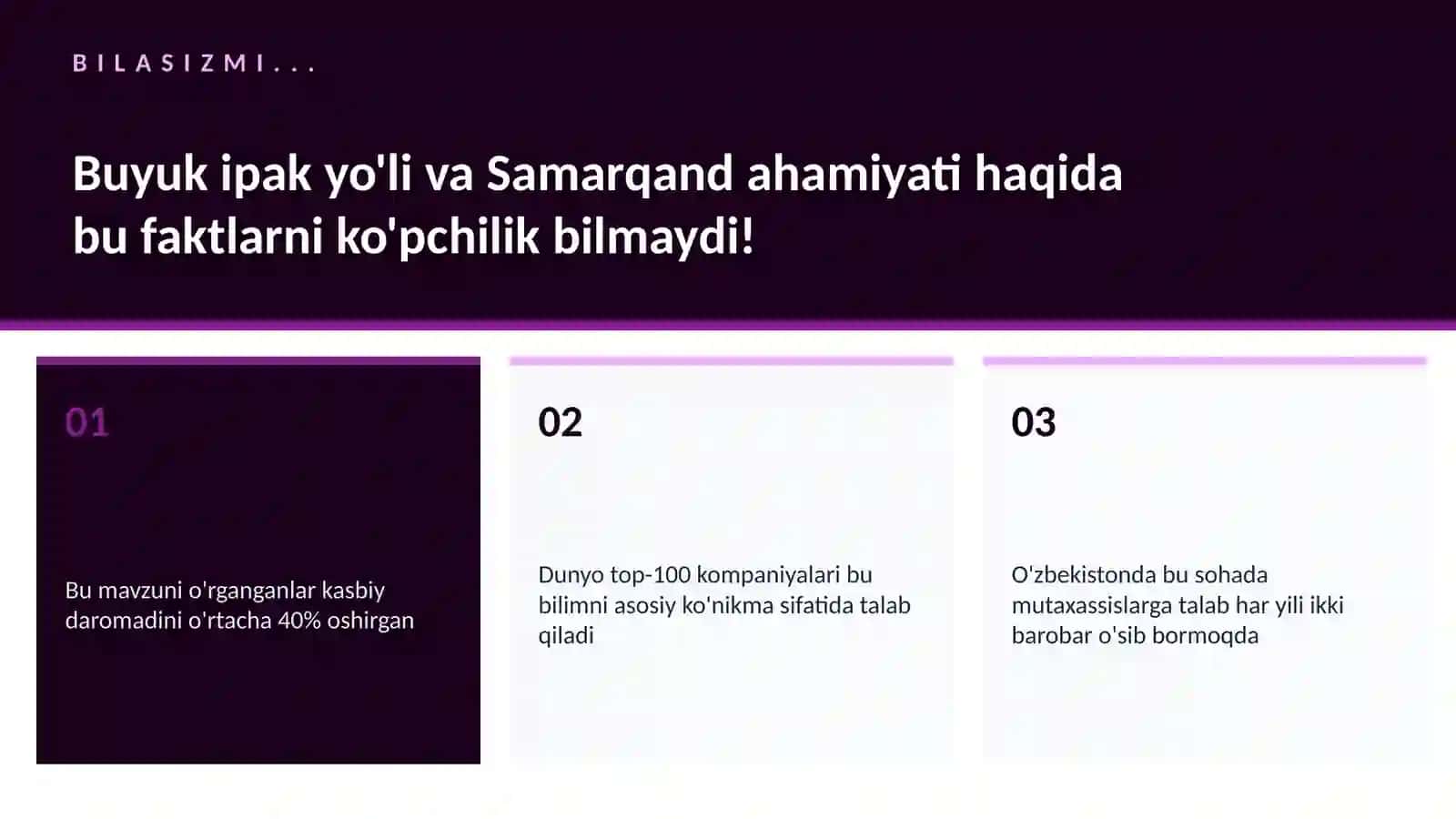 Buyuk ipak yo'li va Samarqand ahamiyati 2