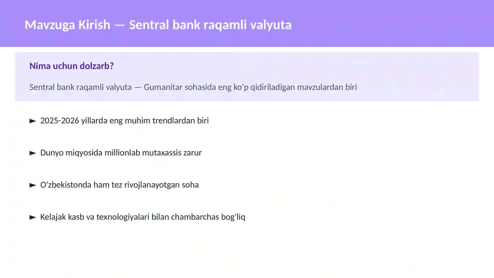 Sentral bank raqamli valyuta 2