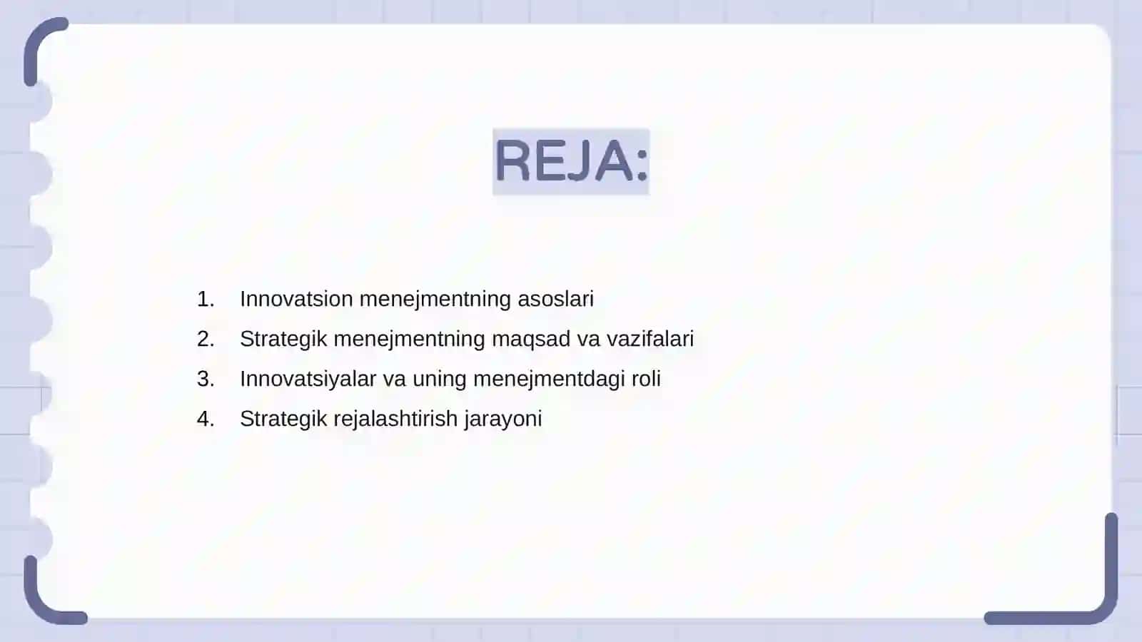 Innovatsion va strategik menejmentning mazmuni 2