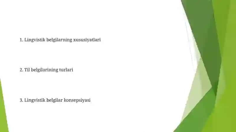 Lingvistik belgilar konsepsiyasi 2