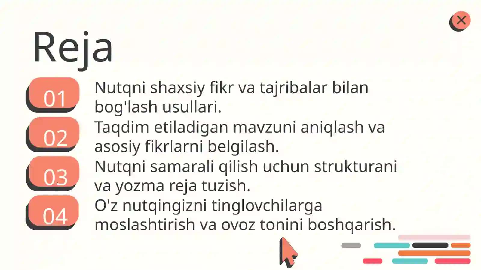 Shaxsiy nutq asosida monolog tayyorlash 2