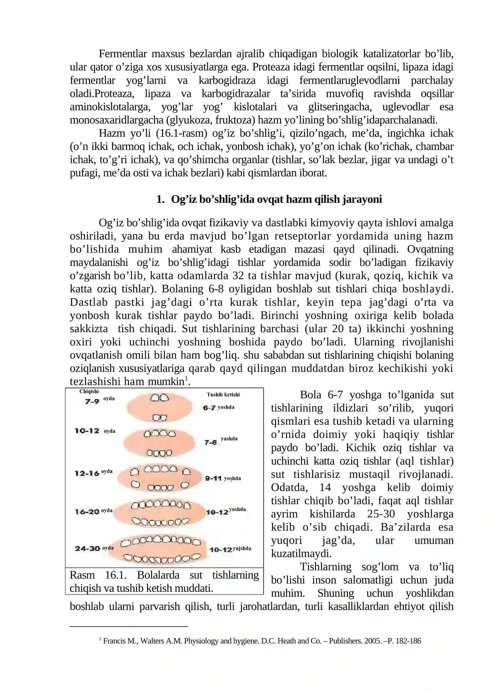 11-mavzu. Hazm va uning yoshga oid xususiyatlari 2