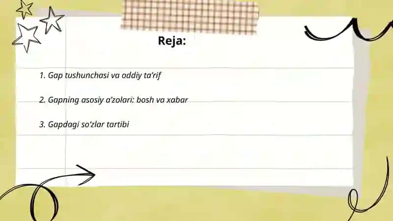 Gap tushunchasi va oddiy taʼrif 2