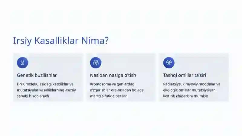 Genetik Kasalliklar: Irsiyat va Sog'liq 2