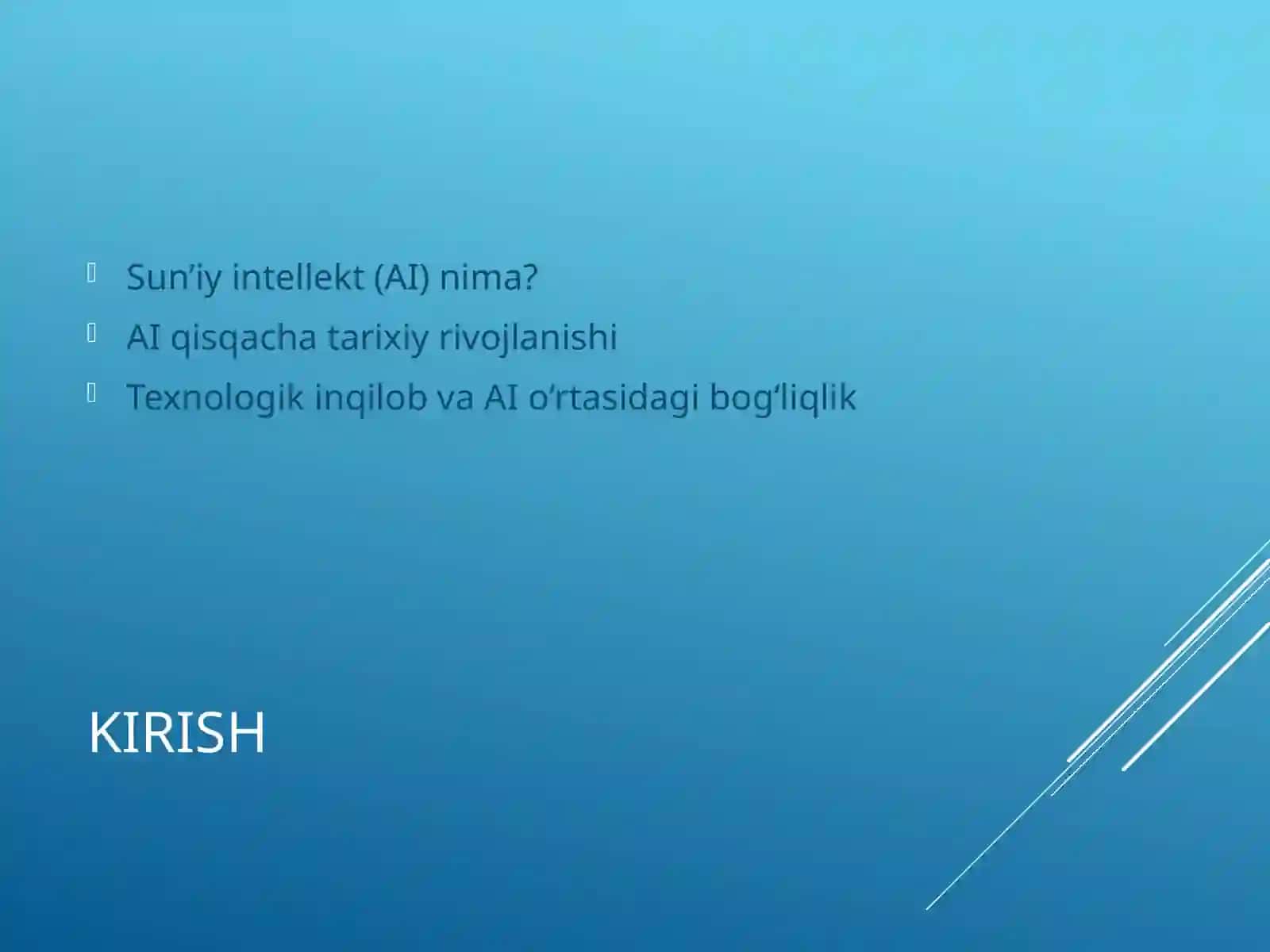 Hozirgi davrda sohalarda sun’iy intellekt o‘rni 2