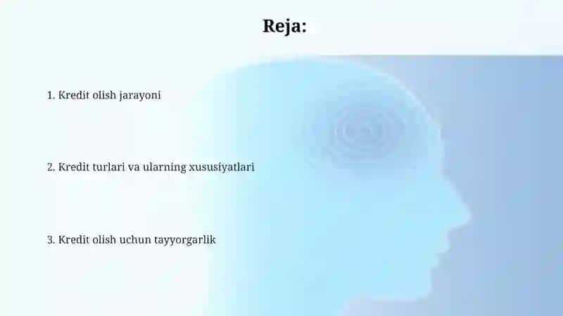 Kredit olish jarayoni 2
