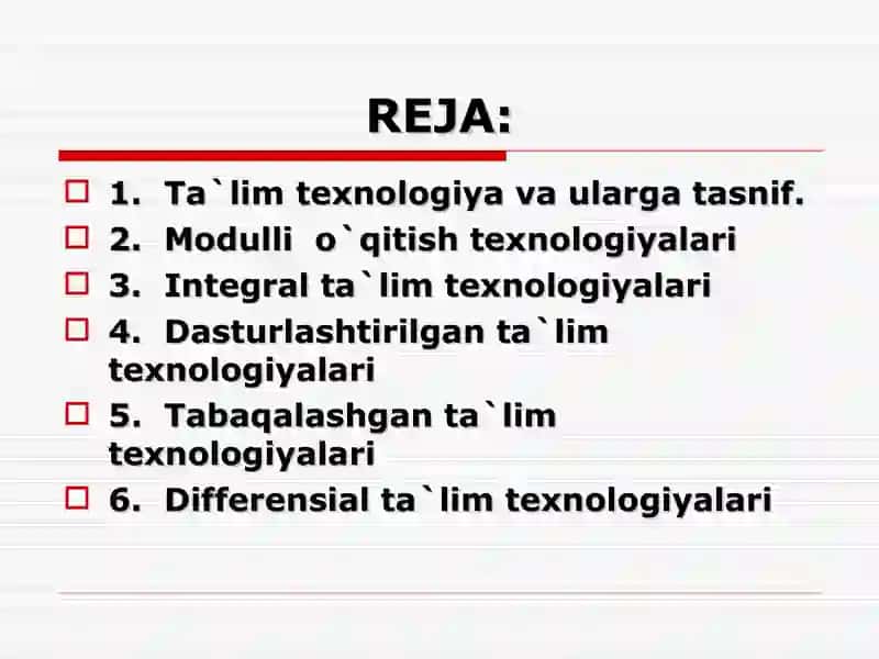 TA’LIM TEXNOLOGIYALARI 2