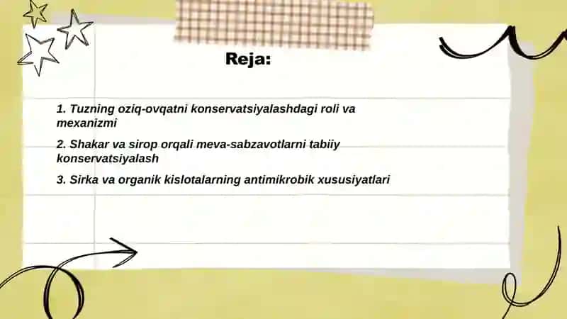 Tabiiy oziq ovqat konservantlari 2
