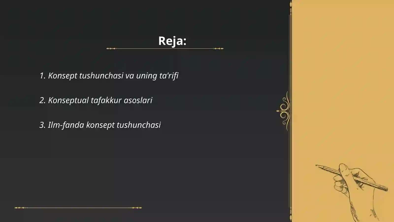 Konsept haqida tushuncha 2