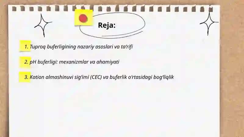Tuproq buferligi va uning ahamiyatini oʻrganish 2
