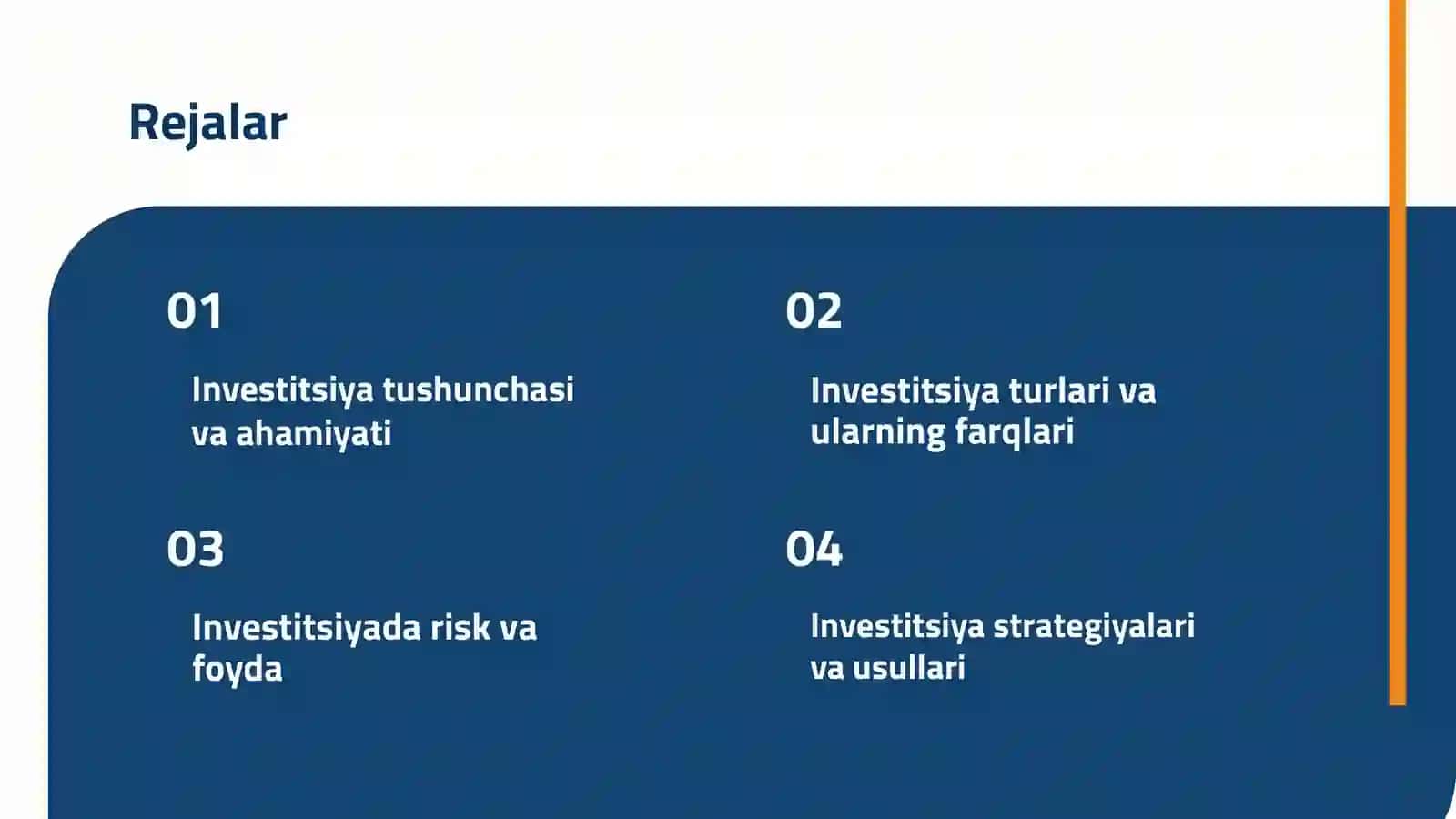 Investitsiya va uning turlari 2
