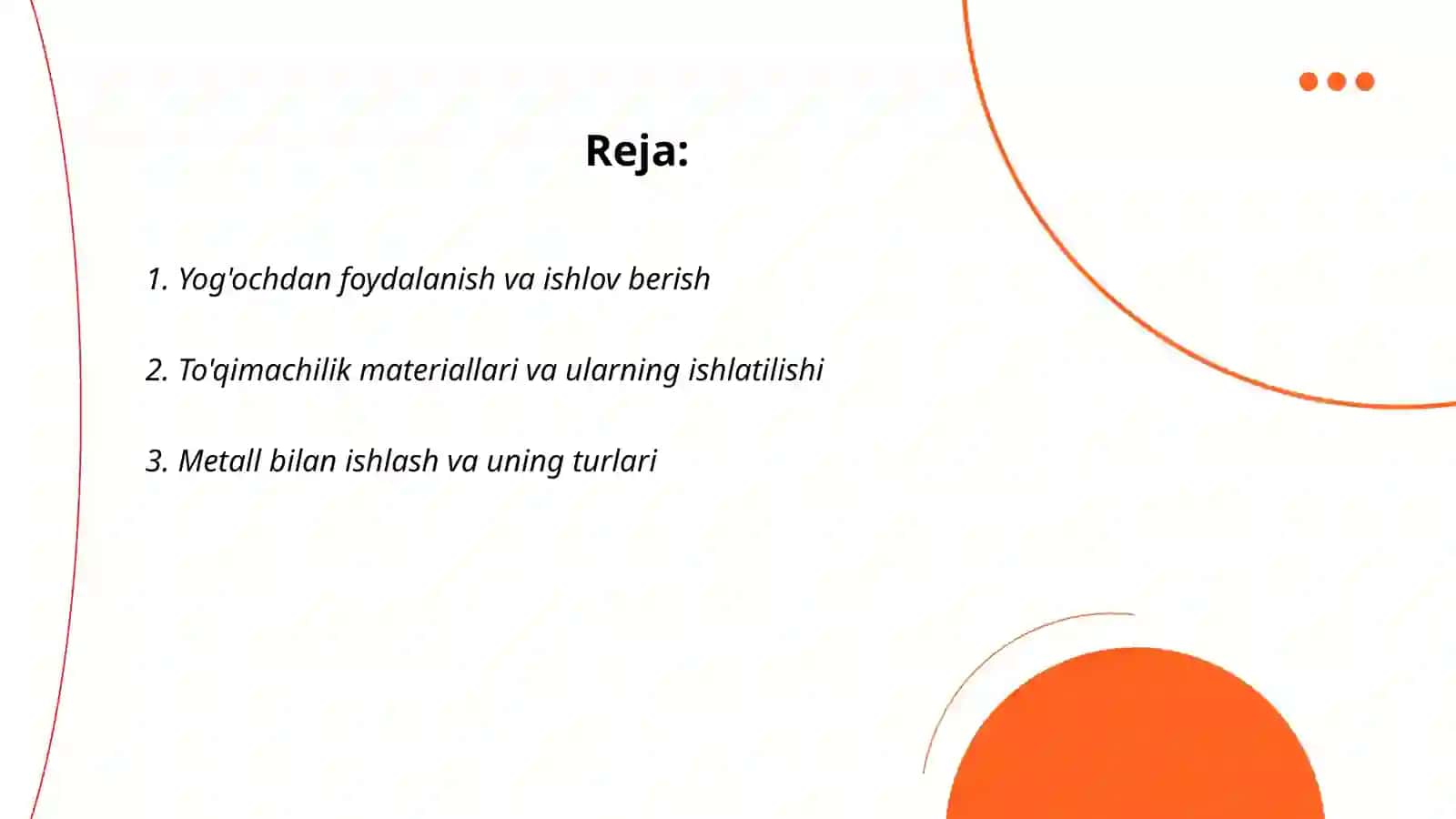Yog'ochdan foydalanish va ishlov berish 2