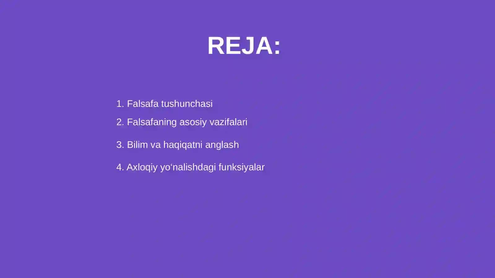 Falsafa funksiyalari 2