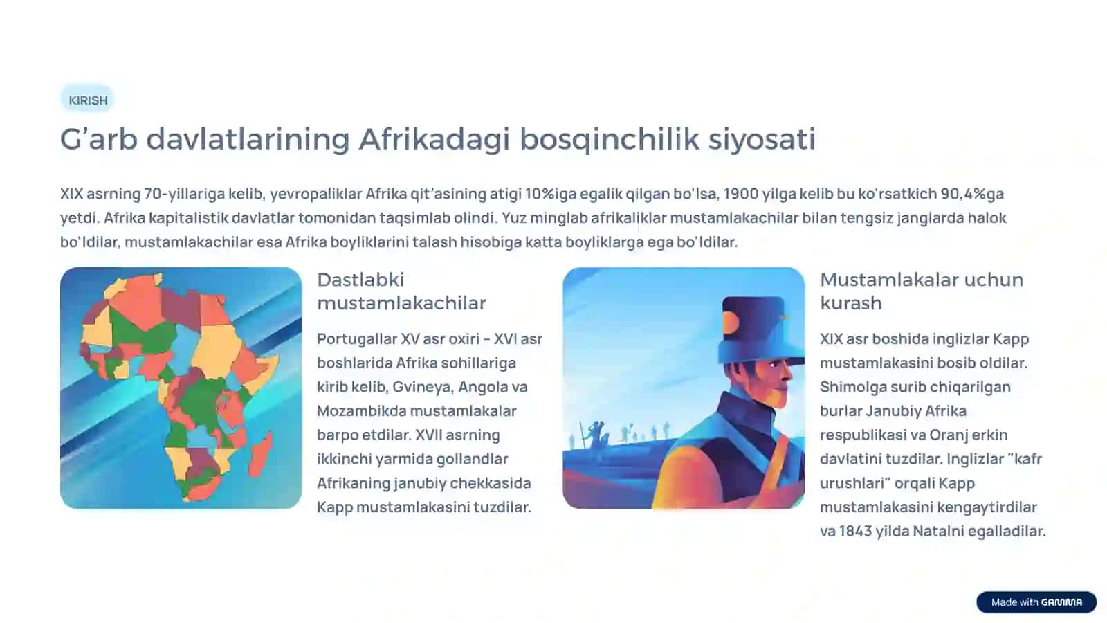 G’arbiy Afrika mamlakatlarining tarixiy rivojlanishi 2